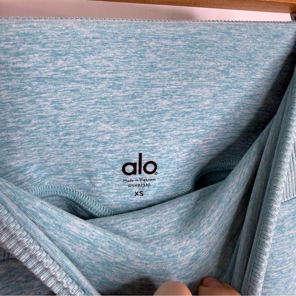 ALO Blue Quartz Heather High Waist Lounge Leggings - Picture 7 of 7
